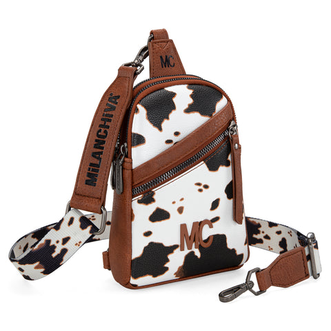 MC-3354  Milan Chiva  Sling Bag/Crossbody/Chest Bag -Brown