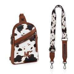 MC-3354  Milan Chiva  Sling Bag/Crossbody/Chest Bag -Brown