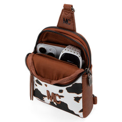 MC-3354  Milan Chiva  Sling Bag/Crossbody/Chest Bag -Brown