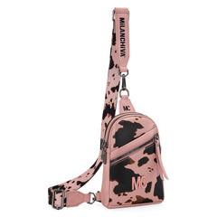 MC-3354  Milan Chiva  Sling Bag/Crossbody/Chest Bag -Pink