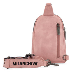 MC-3354  Milan Chiva  Sling Bag/Crossbody/Chest Bag -Pink