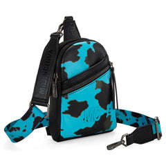 MC-3354  Milan Chiva  Sling Bag/Crossbody/Chest Bag -Turquoise