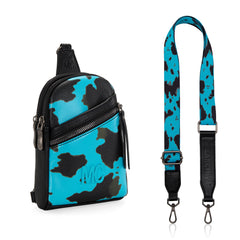 MC-3354  Milan Chiva  Sling Bag/Crossbody/Chest Bag -Turquoise
