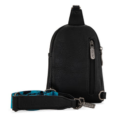 MC-3354  Milan Chiva  Sling Bag/Crossbody/Chest Bag -Turquoise