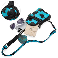 MC-3354  Milan Chiva  Sling Bag/Crossbody/Chest Bag -Turquoise