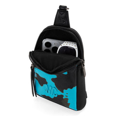 MC-3354  Milan Chiva  Sling Bag/Crossbody/Chest Bag -Turquoise