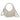 MC-426   Milan Chiva Ruched Crescent/Hobo Bag/Crossbody Bag - Off-White