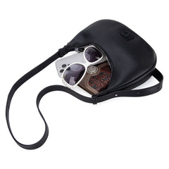 MC-427    Milan Chiva Crescent Bag/Shoulder Bag - Black