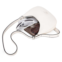 MC- 427   Milan Chiva Crescent Bag/Shoulder Bag - Off-White