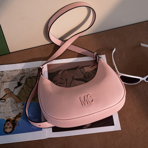 MC-427   Milan Chiva Crescent Bag/Shoulder Bag - Pink