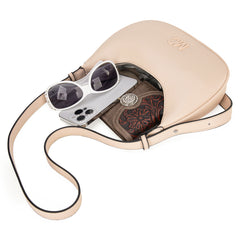 MC-427   Milan Chiva Crescent Bag/Shoulder Bag - Tan