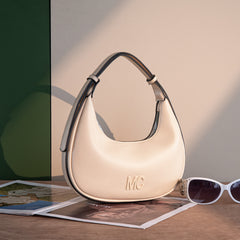 MC-427   Milan Chiva Crescent Bag/Shoulder Bag - Tan