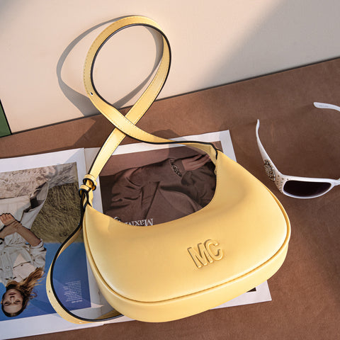 MC-427   Milan Chiva Crescent Bag/Shoulder Bag - Yellow