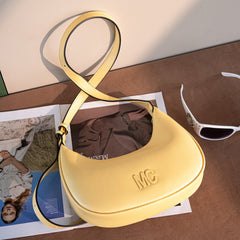 MC-427   Milan Chiva Crescent Bag/Shoulder Bag - Yellow
