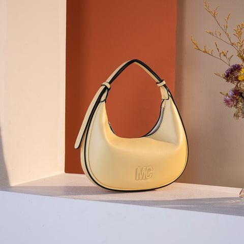 MC-427   Milan Chiva Crescent Bag/Shoulder Bag - Yellow