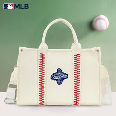 MLB-115  Los Angeles Dodgers 2025 World Series Champions Whipstitch Tote/Crossbody -Black