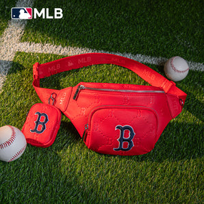 MLB-BR20-320 MLB Boston Red Sox Team Fanny Pack Belt Sling Bag