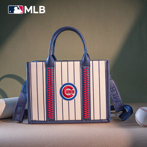 MLB-CU100-100 MLB Chicago Cubs Team Whipstitch Tote/Crossbody