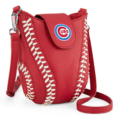 MLB-CU105   MLB Chicago Cubs Team Baseball Stitch Crossbody -Red