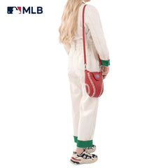 MLB-CU105   MLB Chicago Cubs Team Baseball Stitch Crossbody -Red