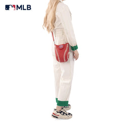 MLB-CU105   MLB Chicago Cubs Team Baseball Stitch Crossbody -Red
