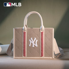 MLB-NY100-100   MLB New York Yankees Team Whipstitch Tote/Crossbody