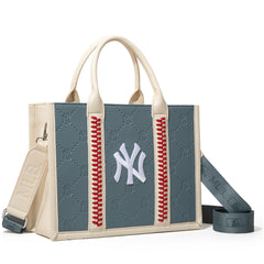 MLB-NY100-100   MLB New York Yankees Team Whipstitch Tote/Crossbody