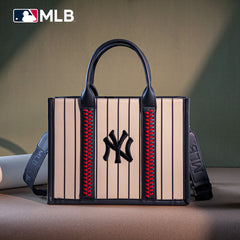 MLB-NY100-100   MLB New York Yankees Team Whipstitch Tote/Crossbody