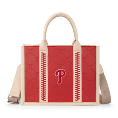 MLB-PP100-100  MLB Philadelphia Phillies  Team Whipstitch Tote/Crossbody