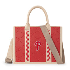MLB-PP100-100  MLB Philadelphia Phillies  Team Whipstitch Tote/Crossbody