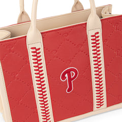 MLB-PP100-100  MLB Philadelphia Phillies  Team Whipstitch Tote/Crossbody