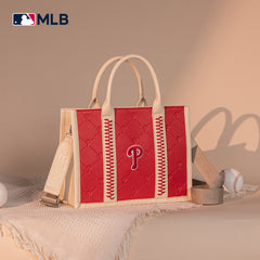 MLB-PP100-100  MLB Philadelphia Phillies  Team Whipstitch Tote/Crossbody