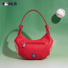 MLB-PP101  MLB Philadelphia Phillies Team Whipstitch Hobo Bag/Shoulder Bag