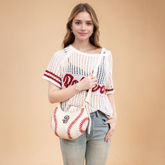 MLB-SD101  MLB San Diego Padres Team Hobo Bag/Shoulder Bag