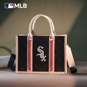MLB-SX100-100 MLB Chicago White Sox Team Whipstitch Tote/Crossbody