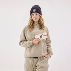 MLB-TG112   MLB Detroit Tigers Zip Wallet Baseball Stitch Detail