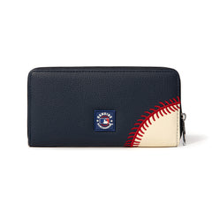 MLB-TG112   MLB Detroit Tigers Zip Wallet Baseball Stitch Detail