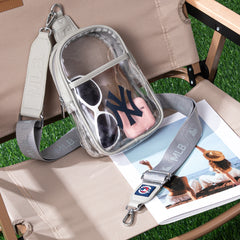MLB-NY30-001   MLB New York Yankees Clear Mini Sling Stadium Bag