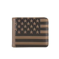 MW-601 American Pride Collection Men's Bifold PU Leather Wallet