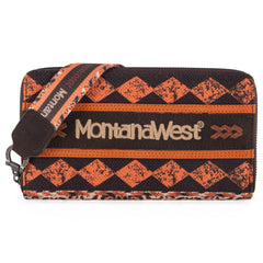 MW01-W006  Montana West Boho Ethnic Art Print Wallet - Leopard