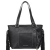 MW1172G-8317WBK Montana West Aztec Tapestry Concealed Carry Tote Wallet Set- Black