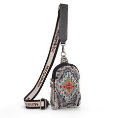 MW1210-210 Montana West Embroidered Aztec Collection Sling Bag
