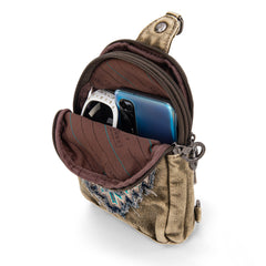 MW1210-210 Montana West Embroidered Aztec Collection Sling Bag