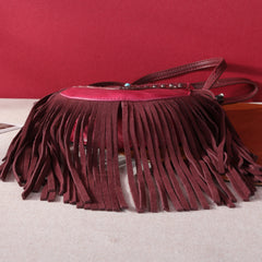 MW1243-8366 Montana West  Fringe Concho Crossbody