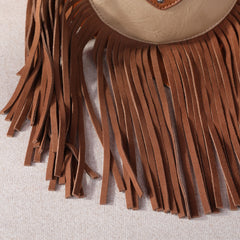 MW1243-8366 Montana West  Fringe Concho Crossbody