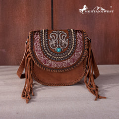 MW1256-8360 Montana West Tooled Collection Concealed Carry Crossbody