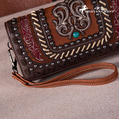 MW1256-W002 Montana West Embroidered Collection Wallet