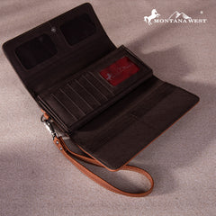 MW1256-W002 Montana West Embroidered Collection Wallet