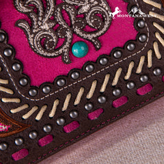 MW1256-W002 Montana West Embroidered Collection Wallet