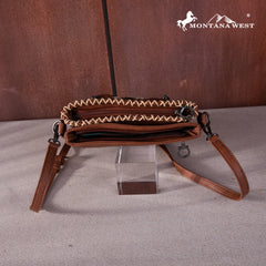 MW1259G-9360  Montana West Feather Collection Concealed Carry Crossbody